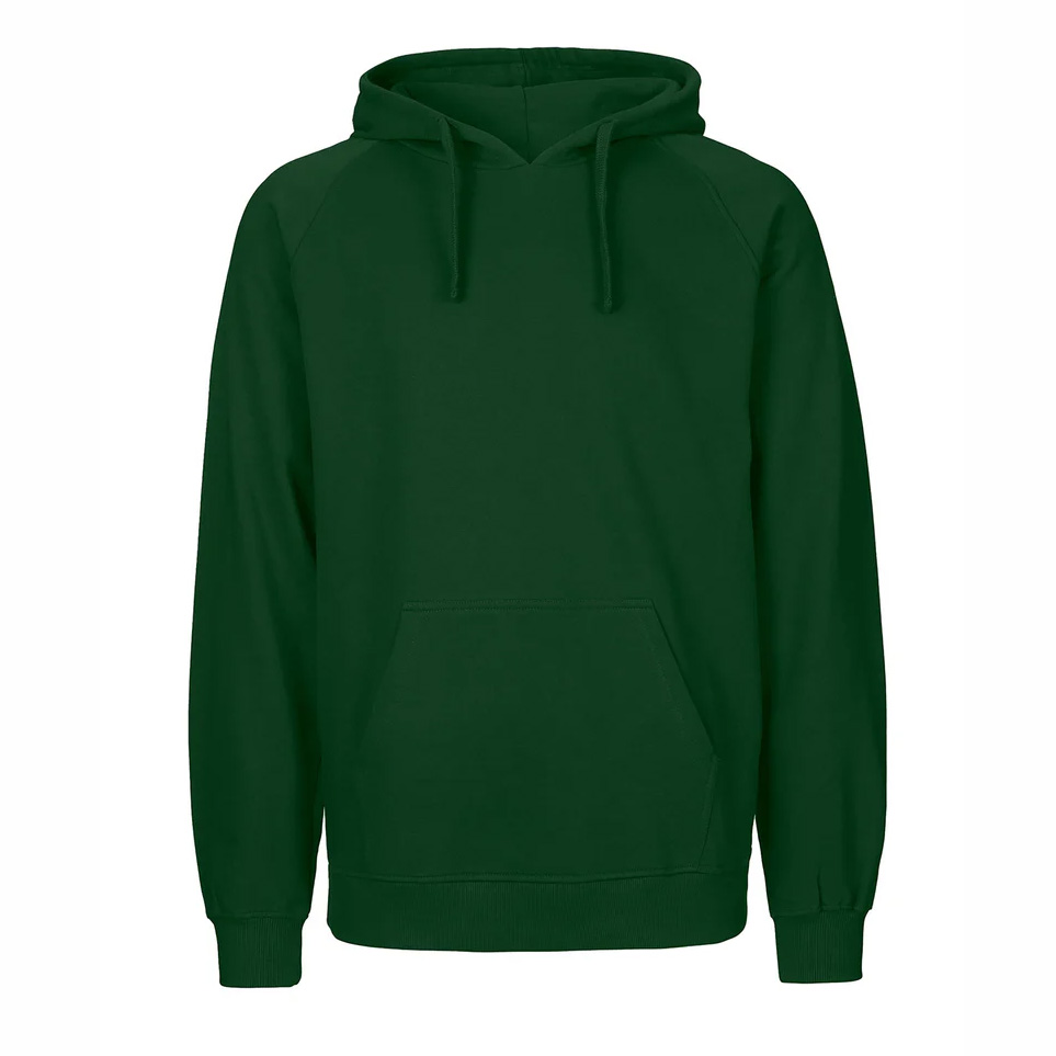 NEUTRAL Unisex Tiger Cotton Labelfree Bomuld Hættetrøje-Grøn