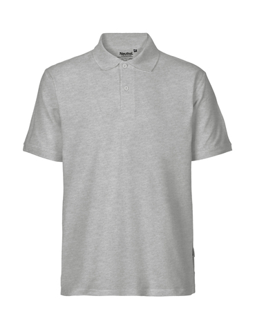 NEUTRAL Classic Polo, 100% Økologisk Fairtrade Bomuld-Lysegrå