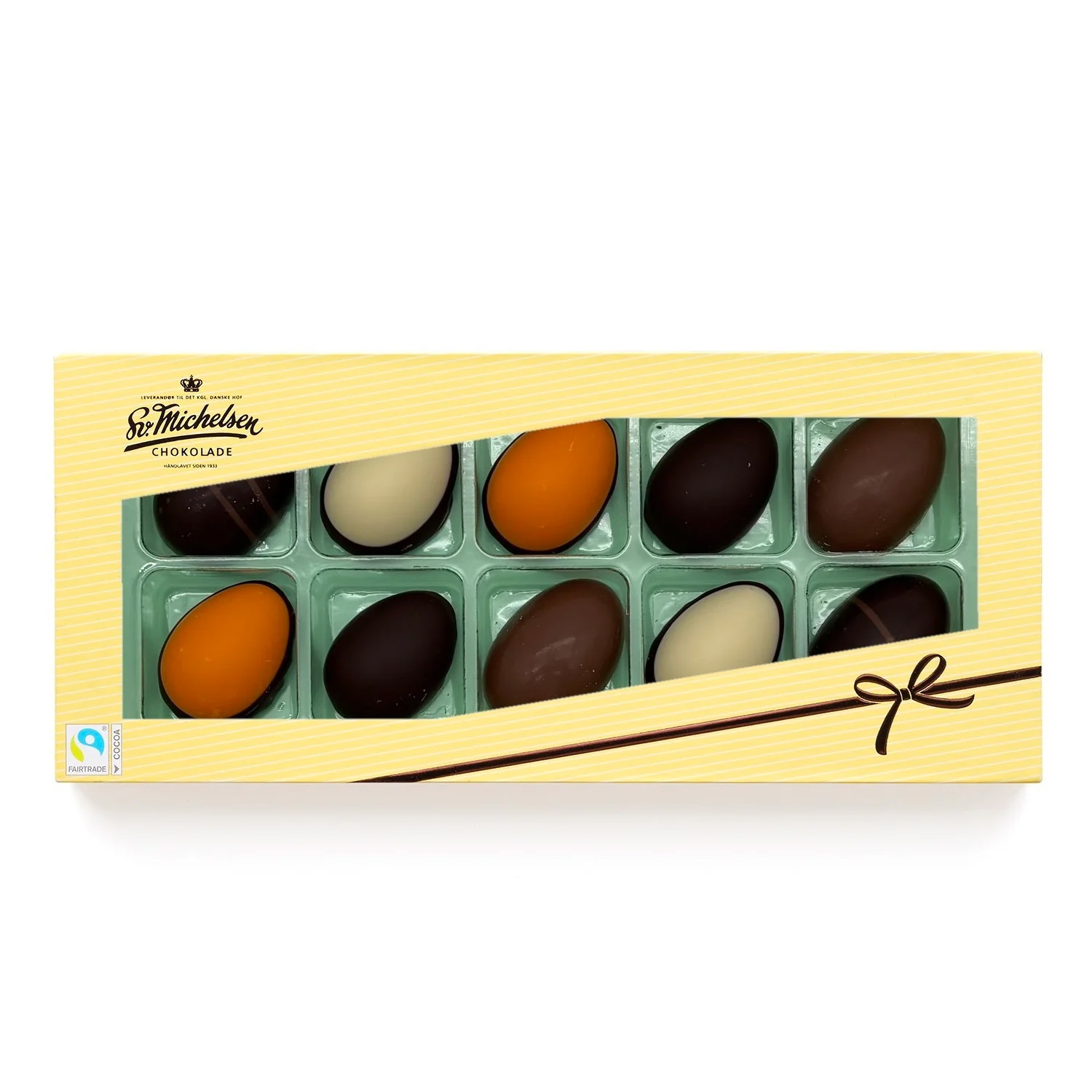 SV. MICHELSEN 10 stk. Fyldte æg i æske - Fairtrade-