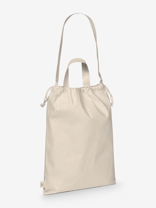 HALFAR Mulepose med snøre - Økologisk bomuld-