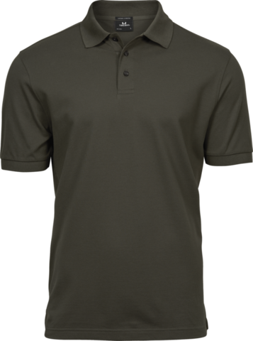 TEE JAYS Luxury Stretch Polo, Økologisk, herre-Oliven