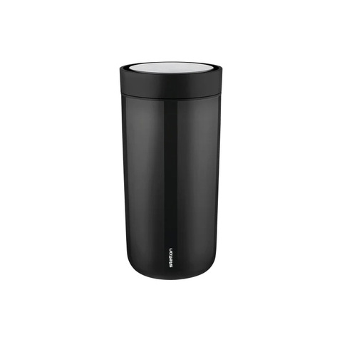 STELTON To Go Click Termokop, 0,4 ltr. - 90% genbrugsstål-Sort