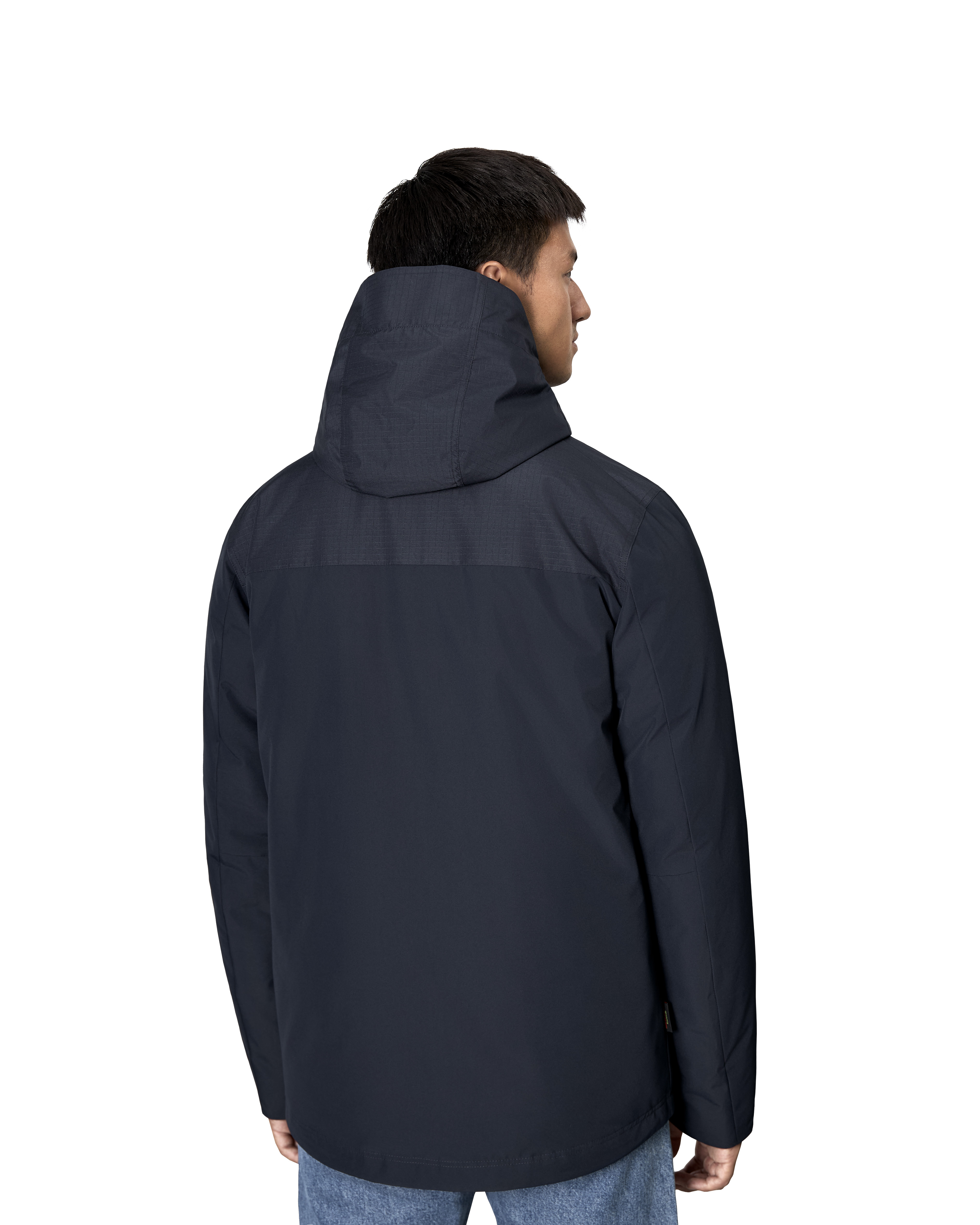 ID Hooded Vinterjakker, Herre - 100% rPet-Navy
