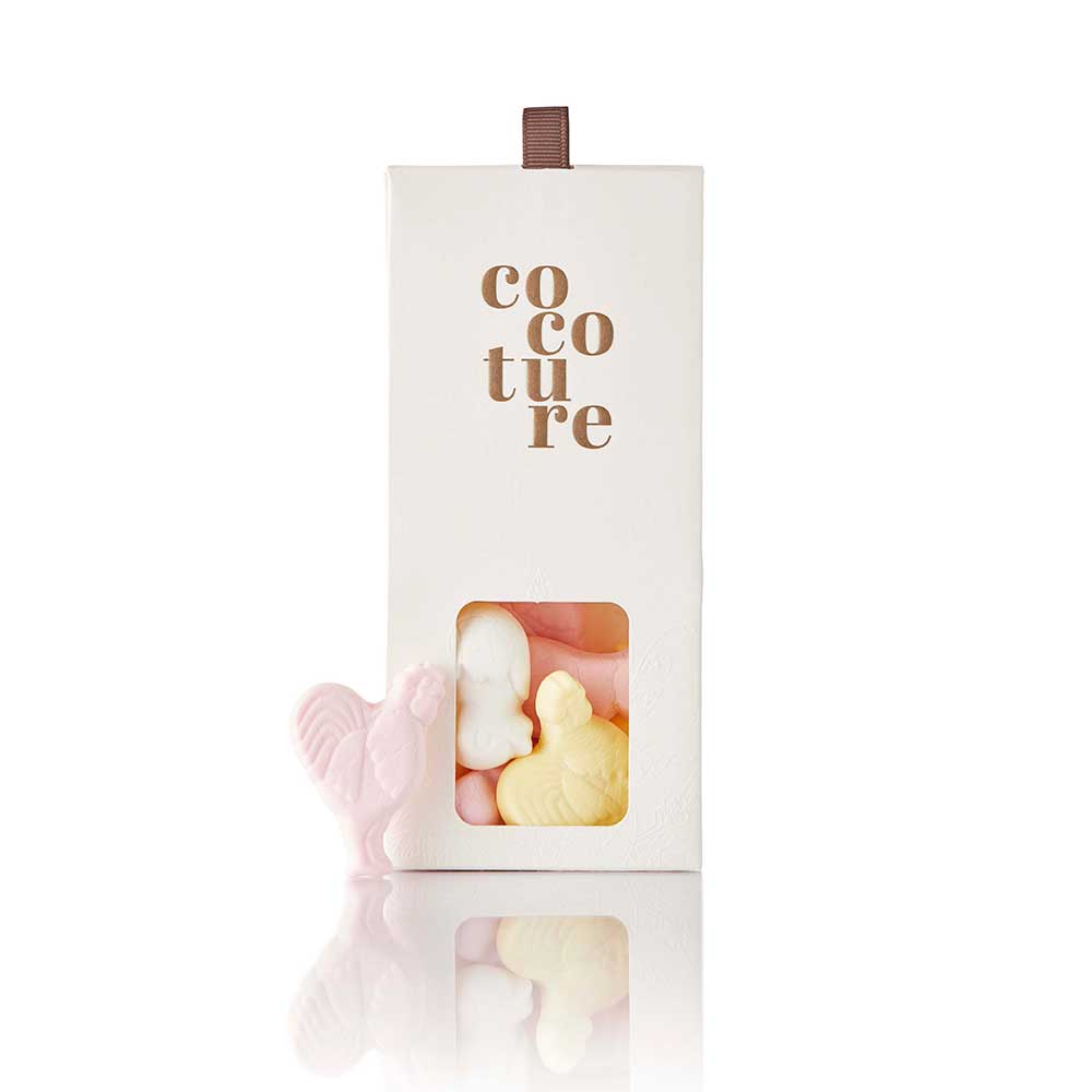 COCOTURE Hvide Dragéæg - 100 gr.-Hvid