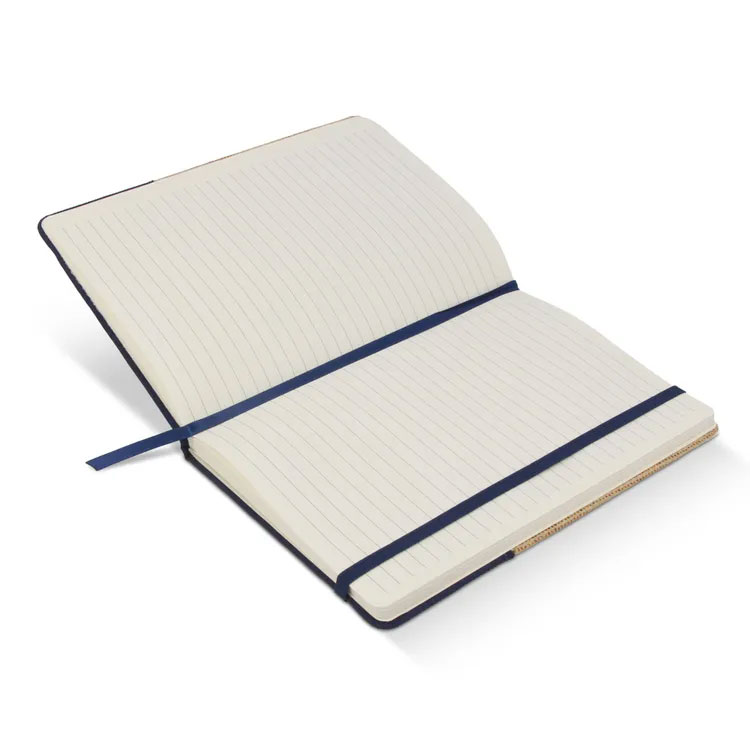 A4 Notesbog jute - rPet GRS-Blå