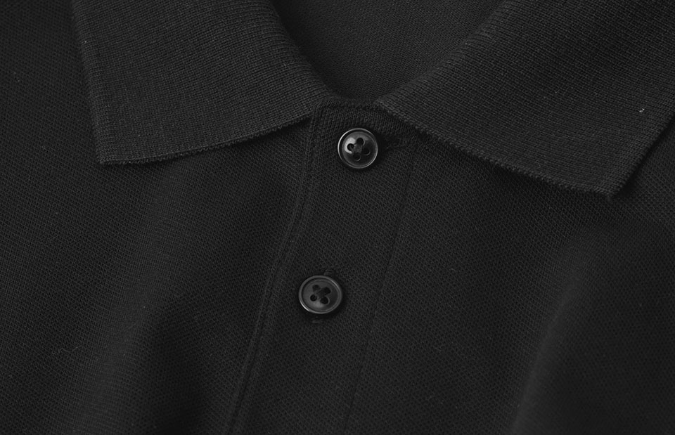 ID Økologisk poloshirt, herre-Sort