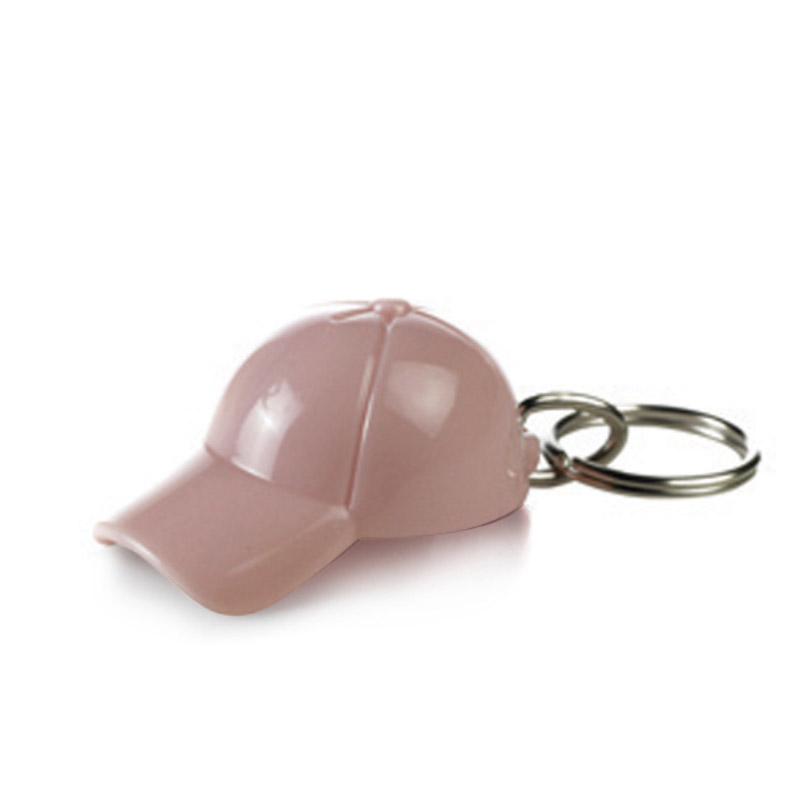 Kasket Nøglering - Genbrugs Akryl-Rosa