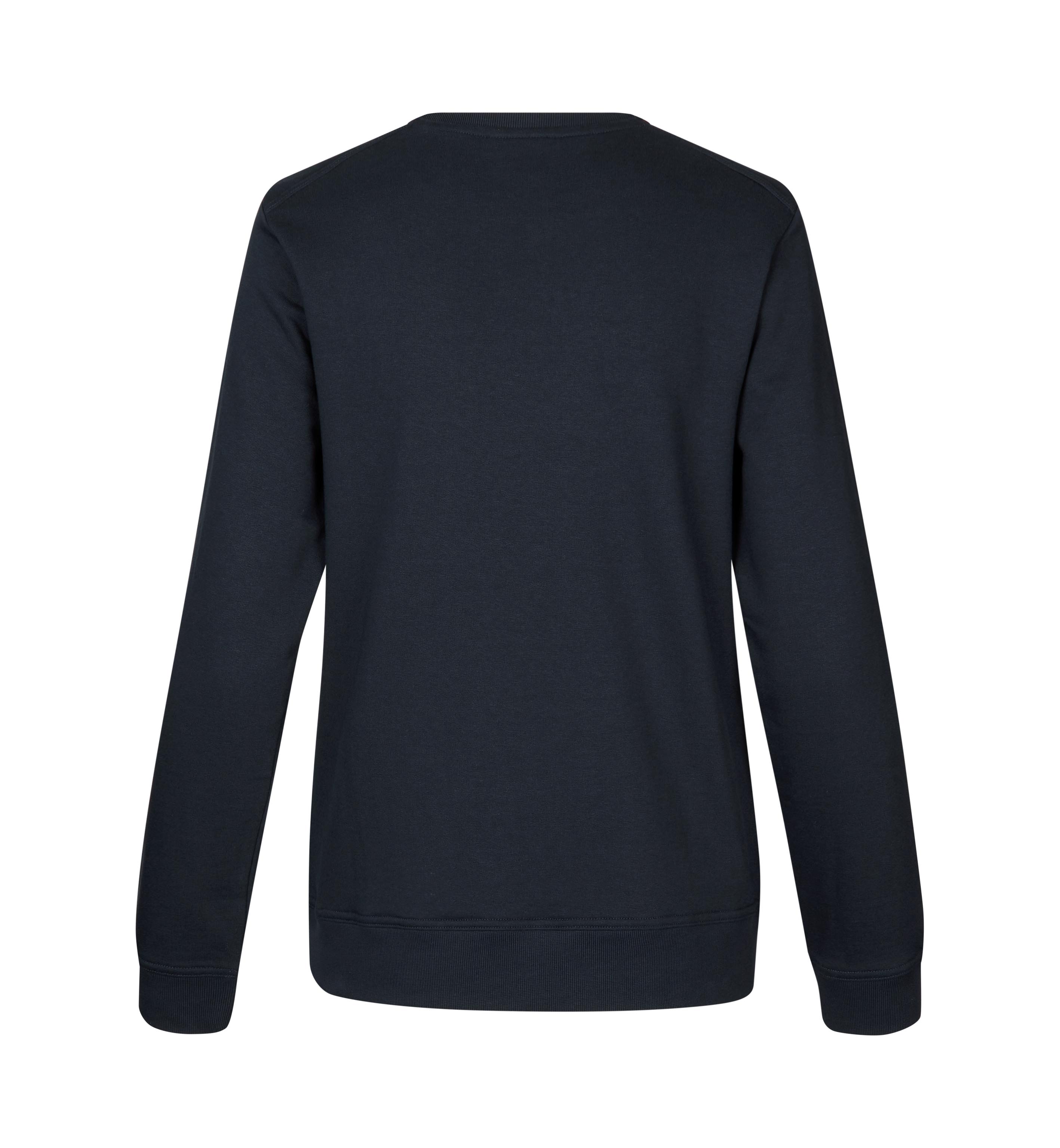 ID PRO Wear CARE sweatshirt I ubørstet, Dame, Genbrugs bomuld-Navy