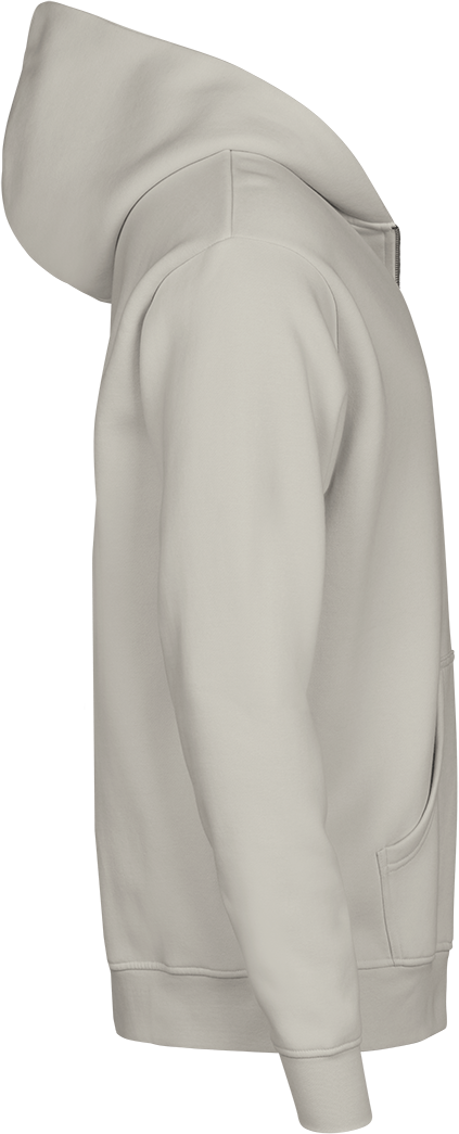 TEE JAYS Urban Hooded Full Zip Sweatshirt - Økologisk Bomuld-Creme