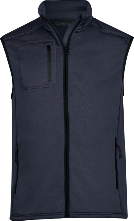 TEE JAYS Stretch Fleece Vest, herre-Navy