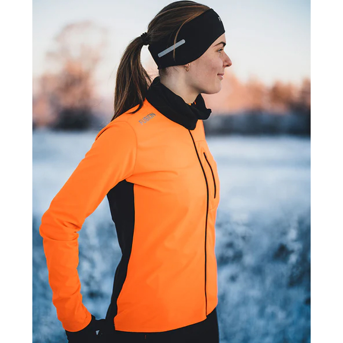 FUSION, Womens S2 Run Jacket-Orange