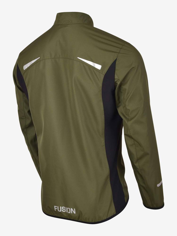 FUSION Løbejakke, herre-Grøn