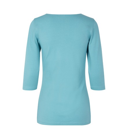 ID Stretch T-shirt ¾ ærmet, dame-Lyseblå