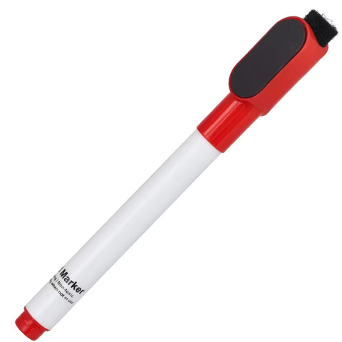 Whiteboard-markør med magnet og visker-Rød