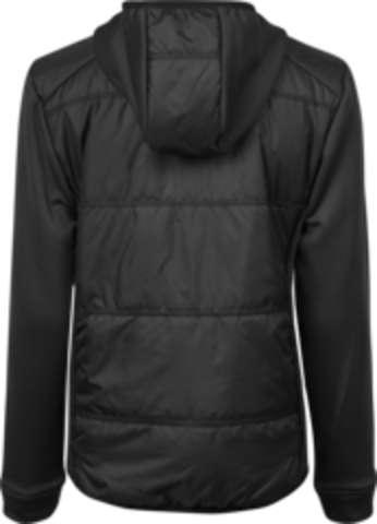 TEE JAYS Hybrid-stretch Hooded Jakke, dame-Sort