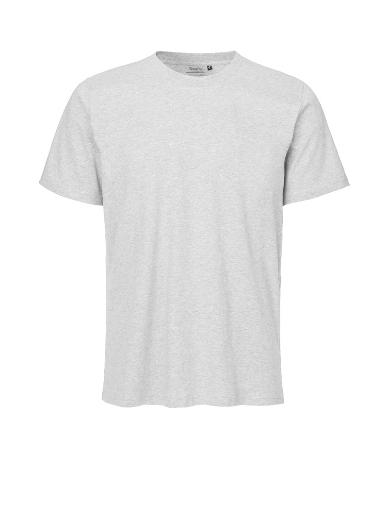 NEUTRAL Regular Unisex T-shirt, 100% Økologisk Fairtrade Bomuld-Lysegrå