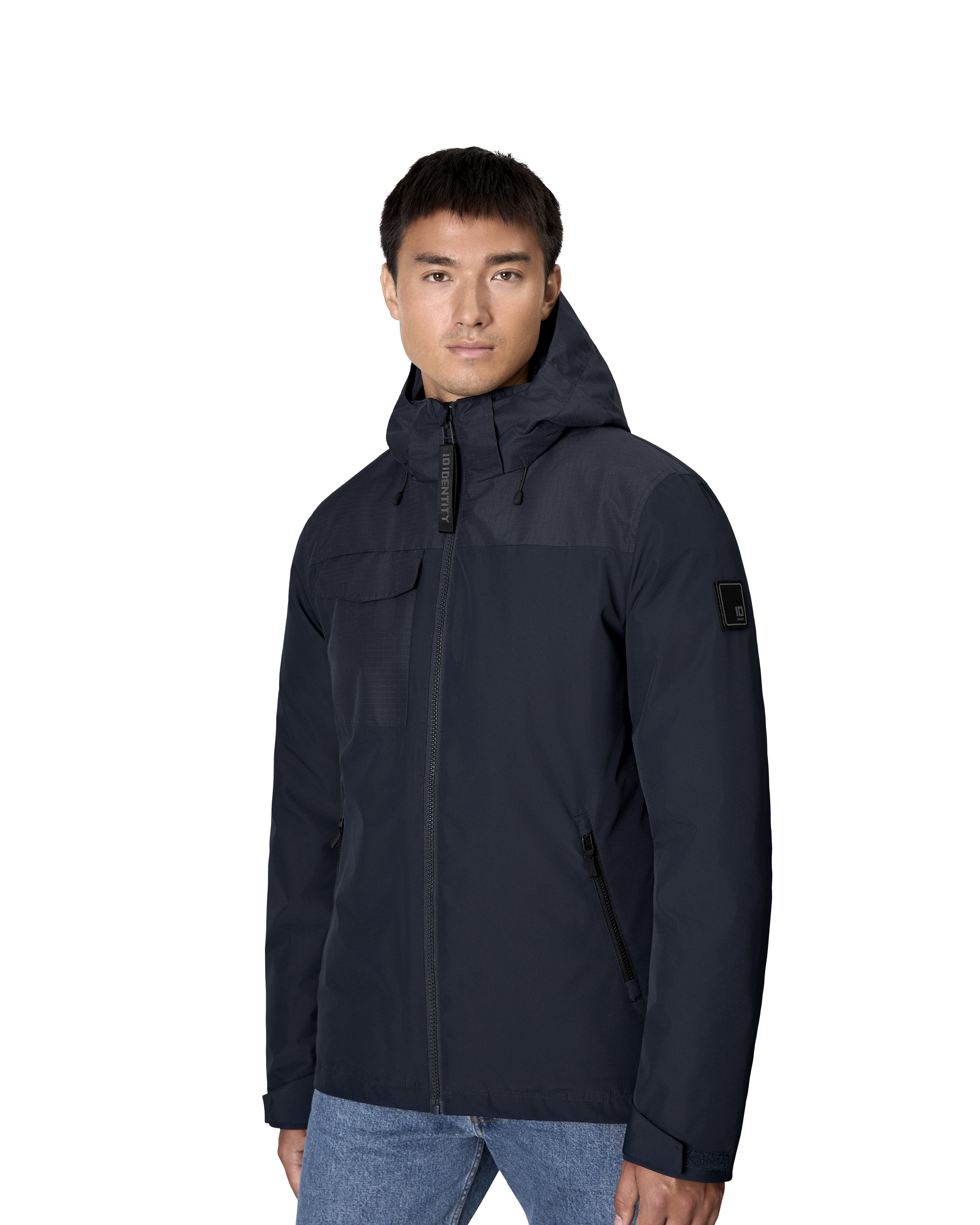 ID Hooded Vinterjakker, Herre - 100% rPet-Navy
