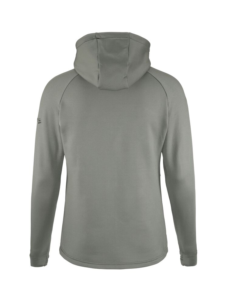 CRAFT ADV Explore Power fleece Hood, Herre - rPet-Grøn
