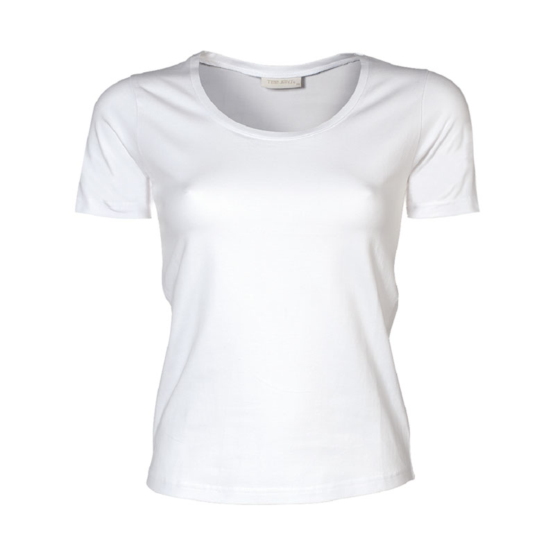 TEE JAYS Ladies Stretch Tee-Hvid