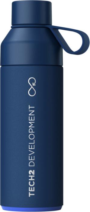 Ocean Bottle 500 ml vakuumisoleret vandflaske, Genanvendt Stål-Blå