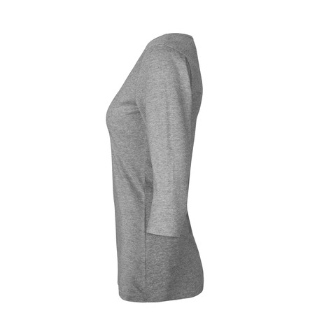 ID Stretch T-shirt ¾ ærmet, dame-Grå