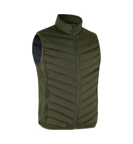 ID Bodywarmer, stretch, Herre-Oliven