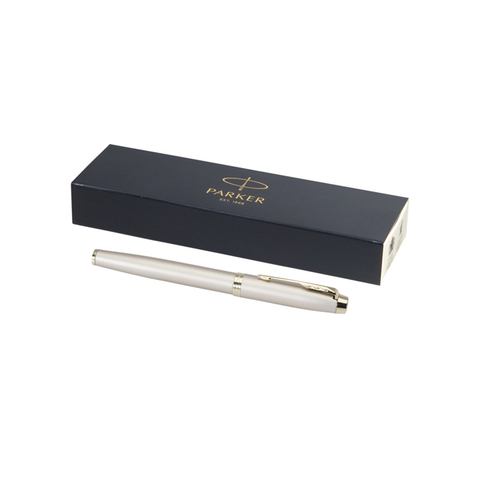Parker IM rollerballpen (sort refill)-Hvid
