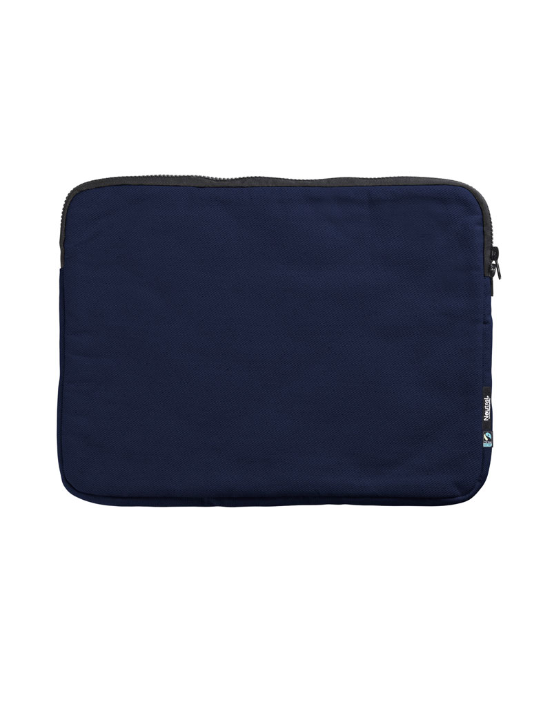 NEUTRAL Laptop Sleeve 15, 100% Økologisk Fairtrade Bomulds-Mørke blå