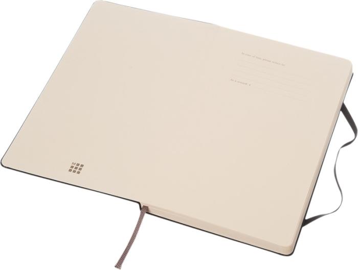 MOLESKINE Classic L hardcover notesbog - prikket - Certificeret Papir-Sort