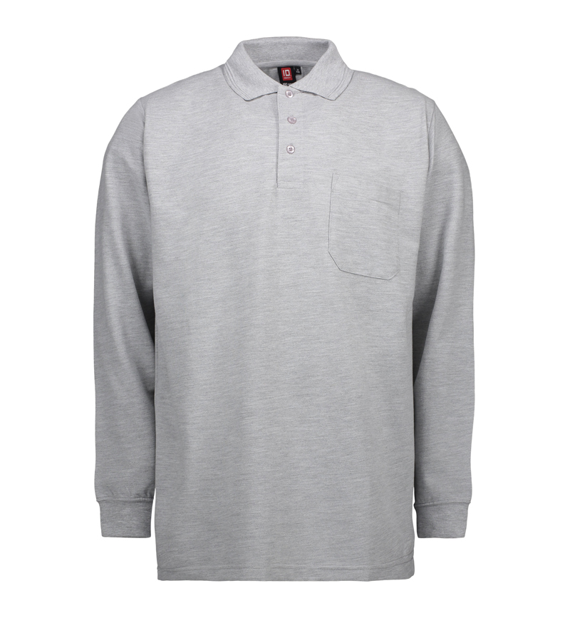 ID PRO Wear polo med lomme-Grå