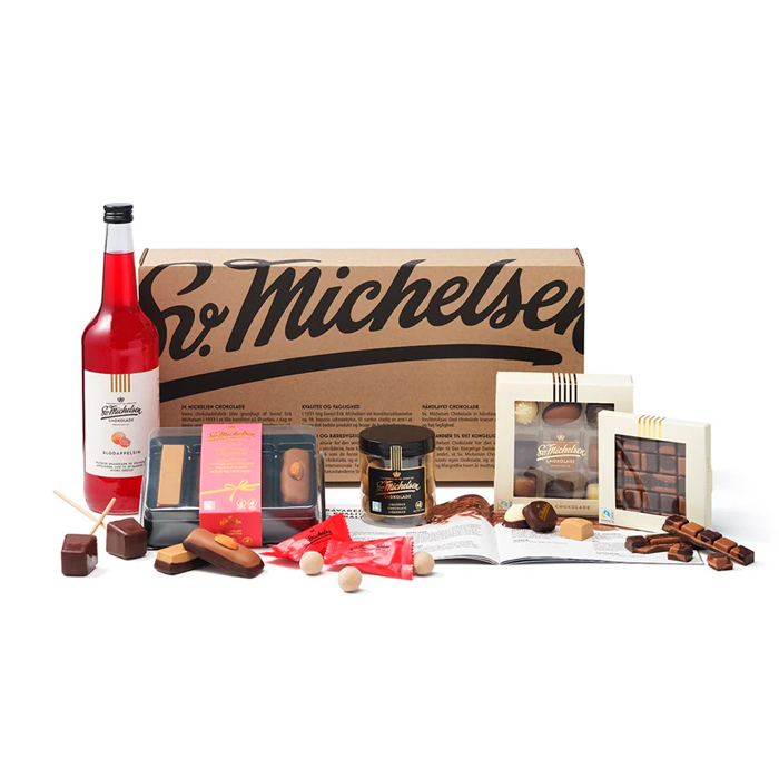 SV. MICHELSEN Gaveæske med Fairtrade chokolade & saft