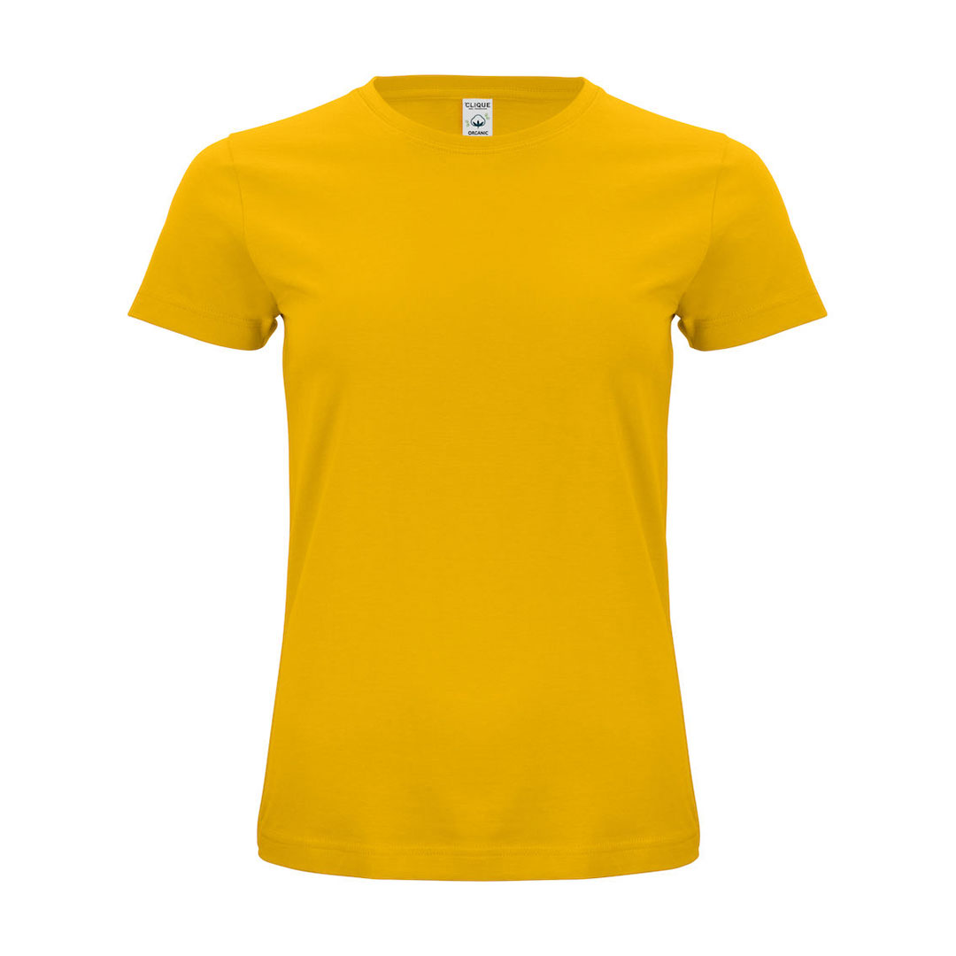 CLIQUE Classic OC-T Dame - Øko Bomuld-Gul