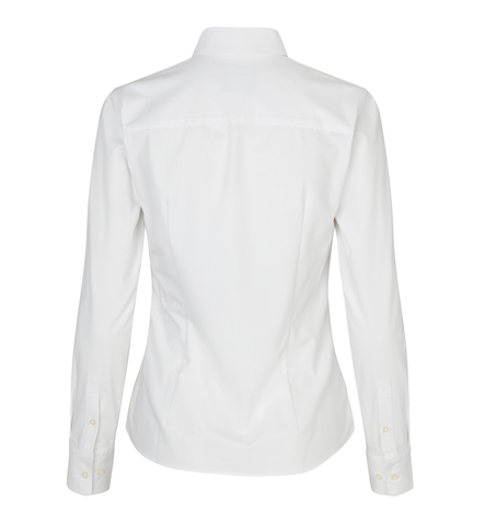 Seven Seas Hybrid Skjorte, Dame-Hvid
