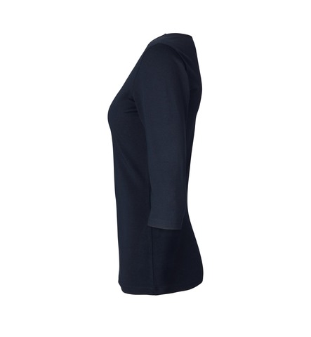 ID Stretch T-shirt ¾ ærmet, dame-Navy