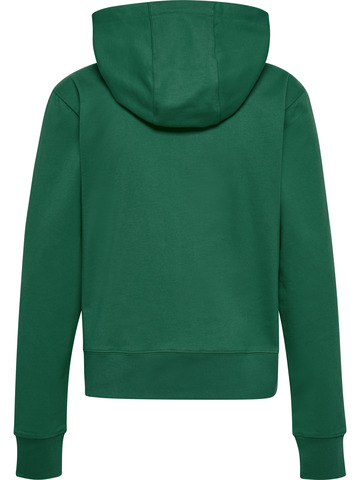 HUMMEL 2.0 Zip Hoodie, Dame - Økologisk Bomuld-Mørkegrøn
