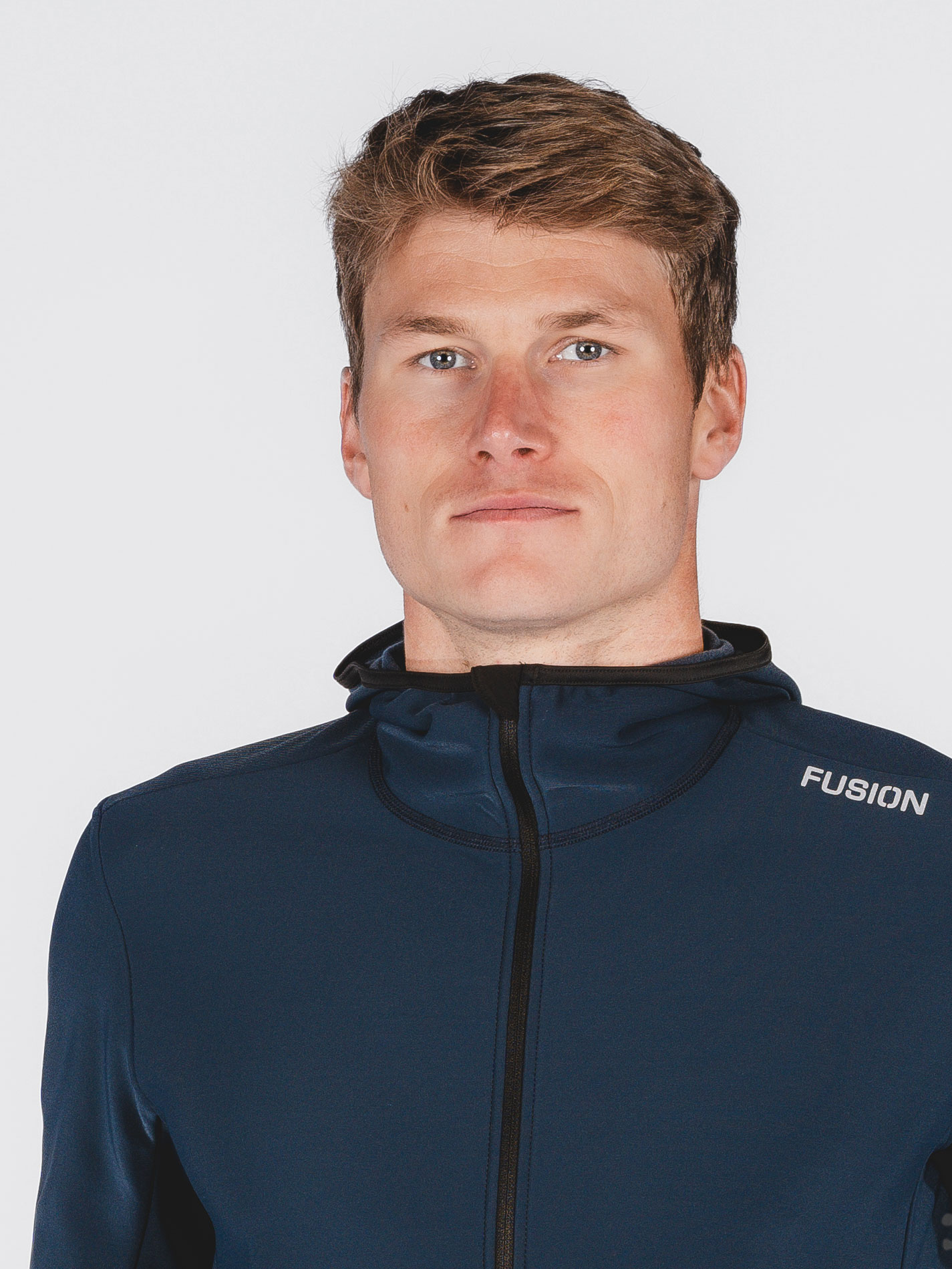 FUSION Recharge Hoodie, Herre-Sort