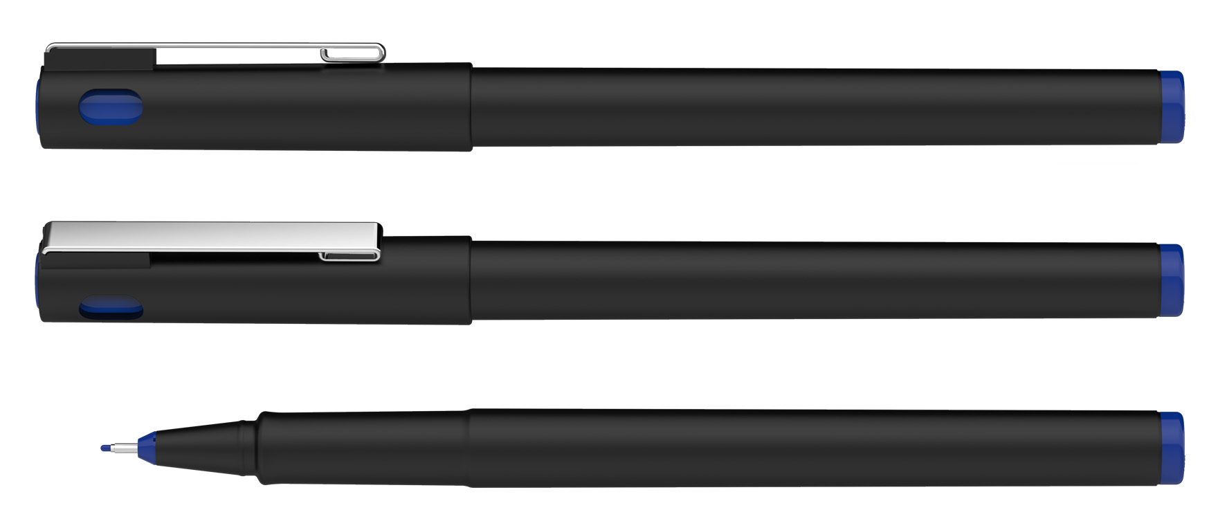 SCHNEIDER Topball kuglepen 863-Sort m Sort blæk