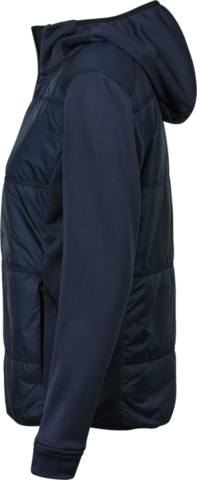 TEE JAYS Hybrid-stretch Hooded Jakke, dame-Navy