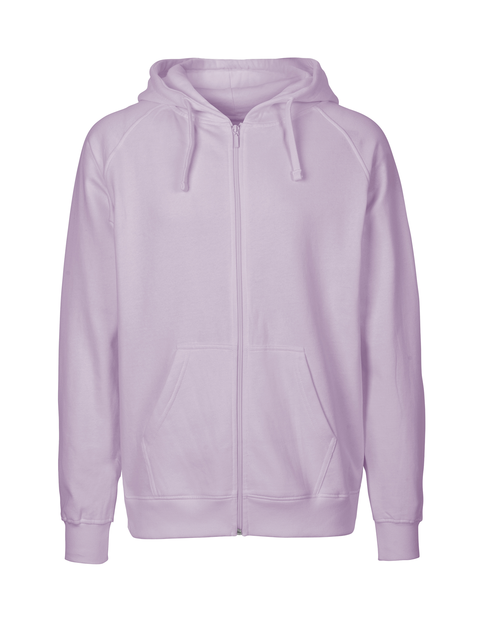 NEUTRAL Zip Hoodie, 100% Økologisk Fairtrade Bomuld-Lilla