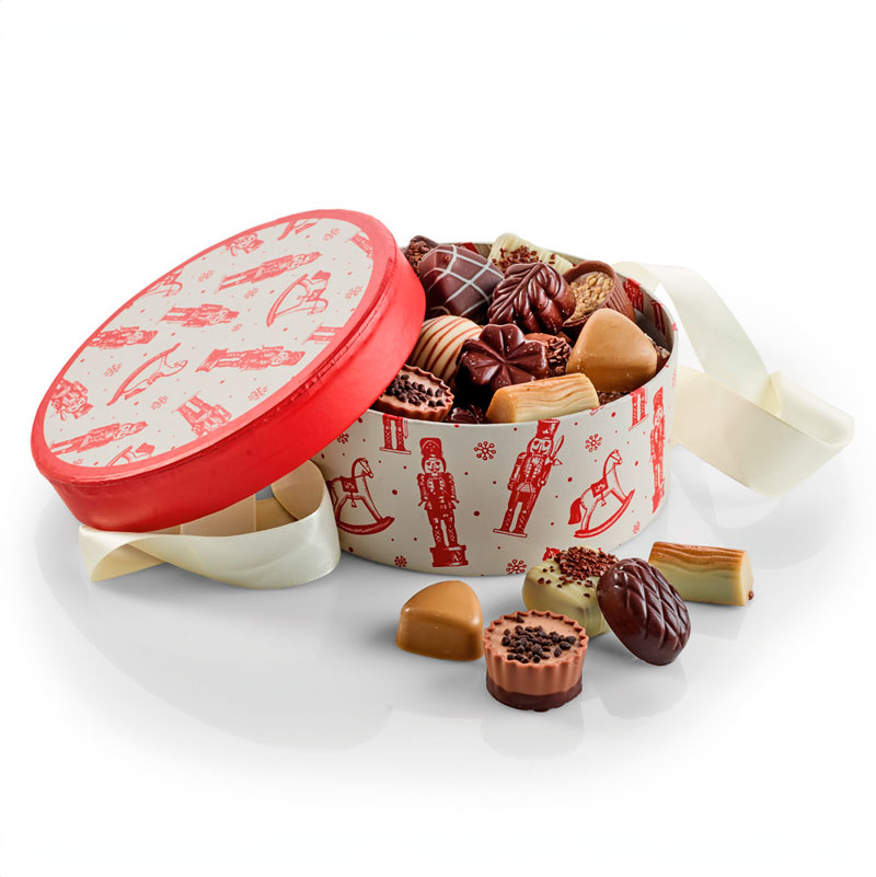 Hatteæske med Luksus Chokolade, 1000 g.