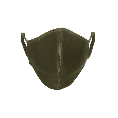 3-lags genanvendelig mundbind i 100% økologisk bomuld-Army