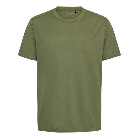NEUTRAL Performance T-shirt, 100% Genanvendt Polyester-Militær