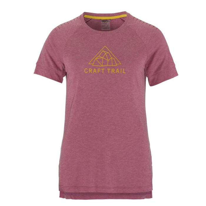 CRAFT CRAFT Uld SS T-shirt, Dame - rPet-Rouge/Melange
