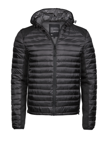 TEE JAYS Hooded Aspen Crossover Jakke, herre-Sort