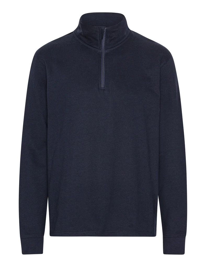NEUTRAL Unisex Quarter Zip Sweatshirt, 100% Økologisk Fairtrade Bomuld-Navy