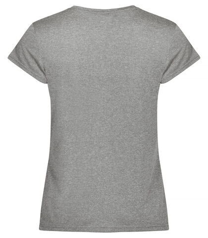 CLIQUE Basic Active-T, Dame, Spun Dyed-Grå melange