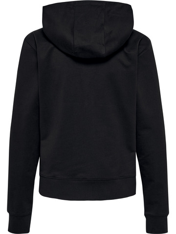 HUMMEL 2.0 Zip Hoodie, Dame - Økologisk Bomuld-Sort