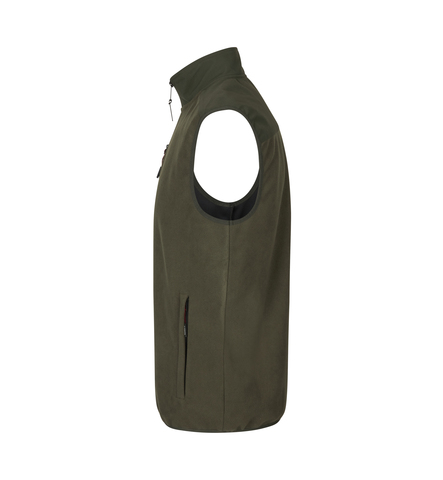 ID Bonded fleecevest, Herre-Oliven