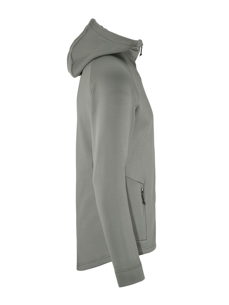 CRAFT ADV Explore Power fleece Hood, Herre - rPet-Grøn