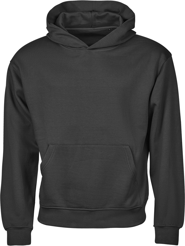 TEE JAYS Urban Heavy Loose Fit Hooded Sweatshirt - Økologisk Bomuld-Sort
